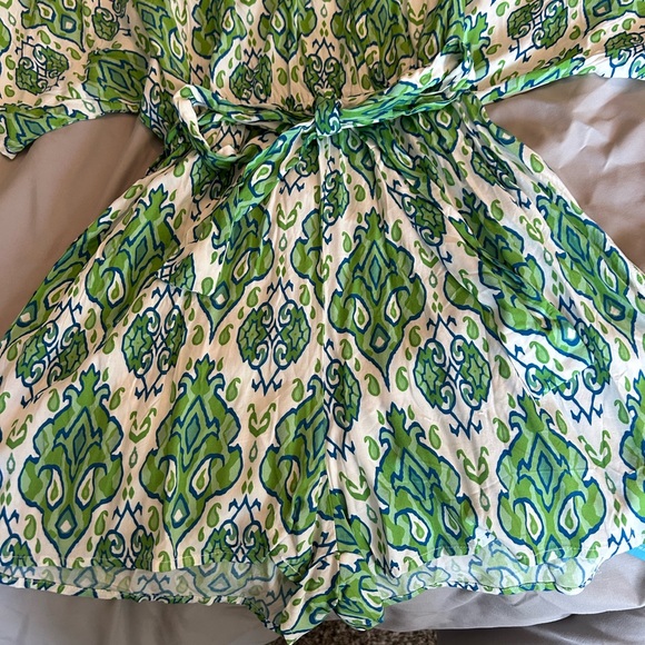 Cupshe Blue and Green Patterned Dress - Picture 3 of 4